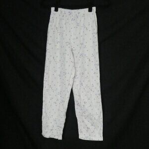 Unbranded | small 155/66A | Whimsical White Pajama Bottoms | Elastic Waistband